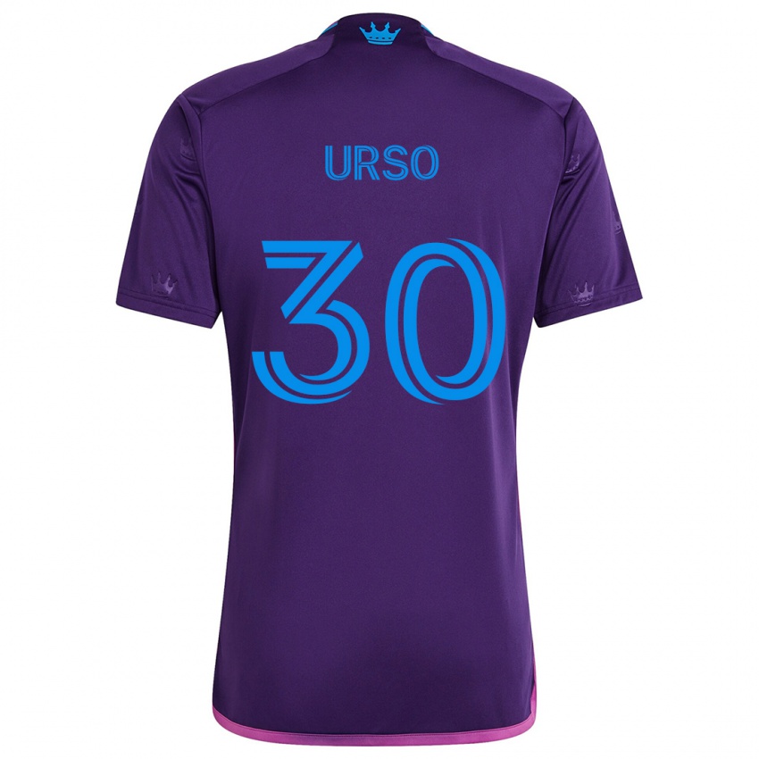 Niño Camiseta Júnior Urso #30 Azul Morado 2ª Equipación 2024/25 La Camisa Chile