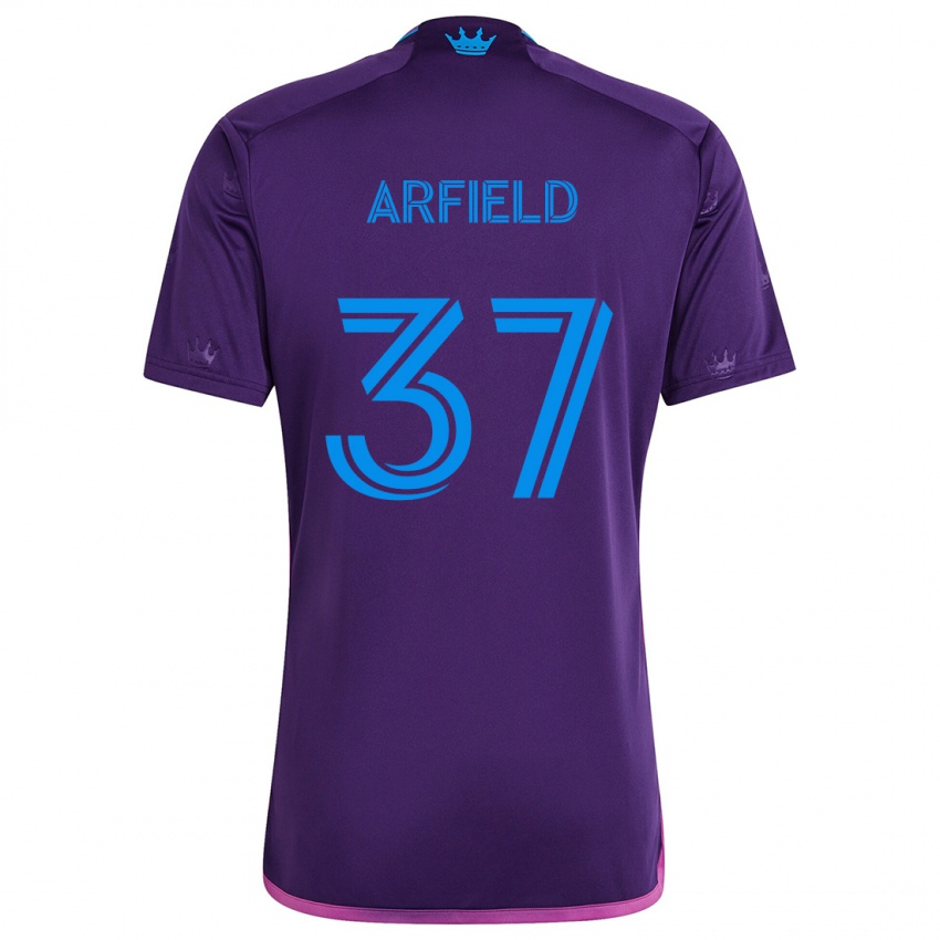 Niño Camiseta Scott Arfield #37 Azul Morado 2ª Equipación 2024/25 La Camisa Chile