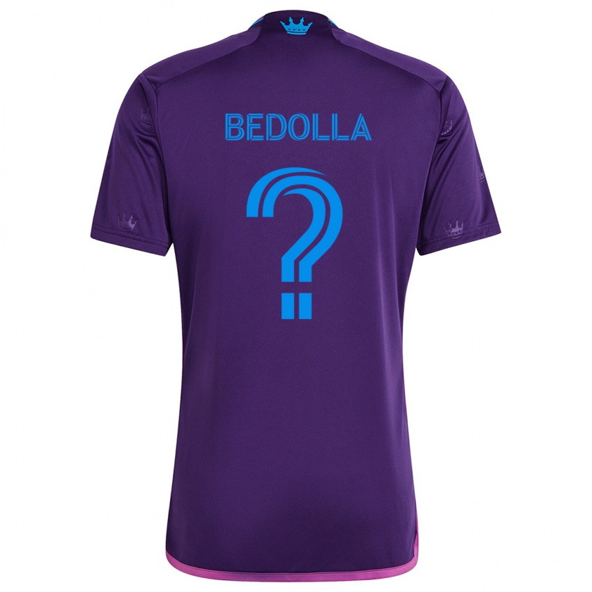 Niño Camiseta Brando Bedolla #0 Azul Morado 2ª Equipación 2024/25 La Camisa Chile