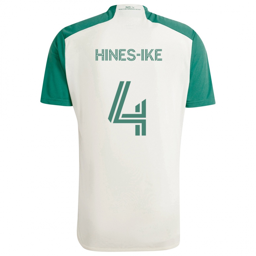 Niño Camiseta Brendan Hines-Ike #4 Colores Tostados Verde 2ª Equipación 2024/25 La Camisa Chile