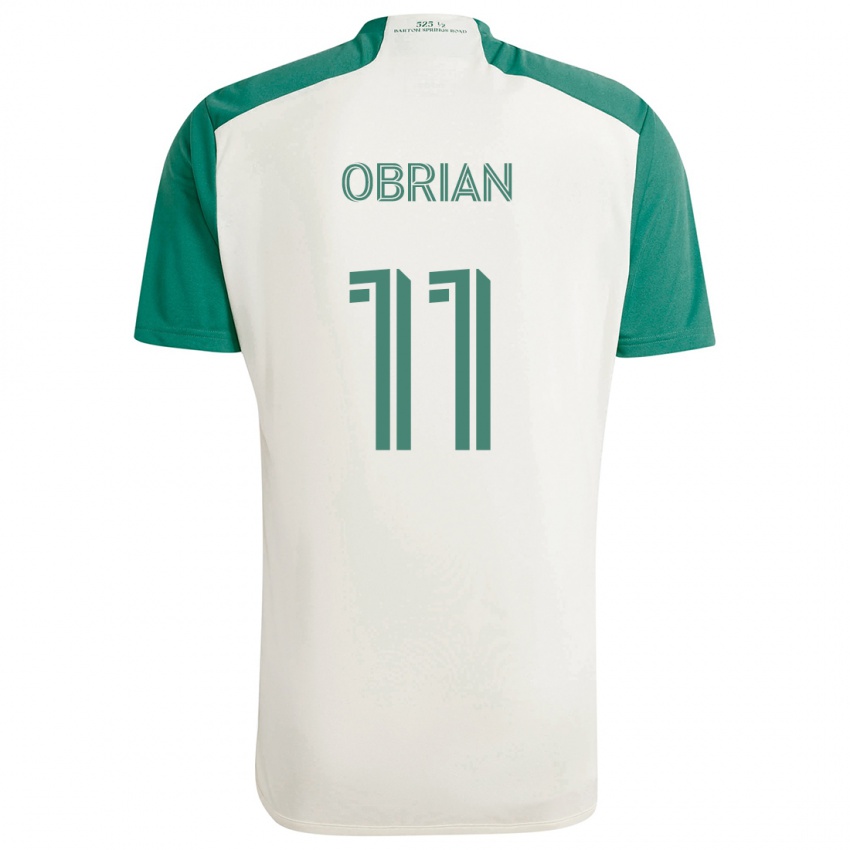 Niño Camiseta Jáder Obrian #11 Colores Tostados Verde 2ª Equipación 2024/25 La Camisa Chile