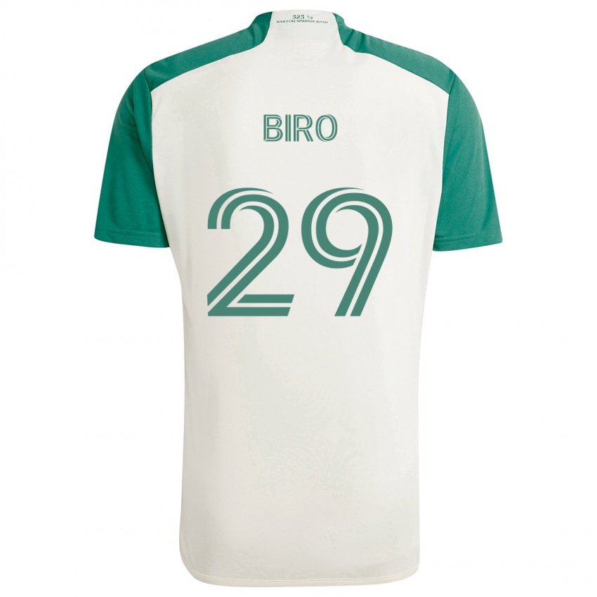 Niño Camiseta Guilherme Biro #29 Colores Tostados Verde 2ª Equipación 2024/25 La Camisa Chile