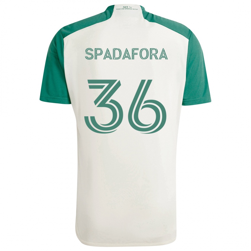 Niño Camiseta Luke Spadafora #36 Colores Tostados Verde 2ª Equipación 2024/25 La Camisa Chile