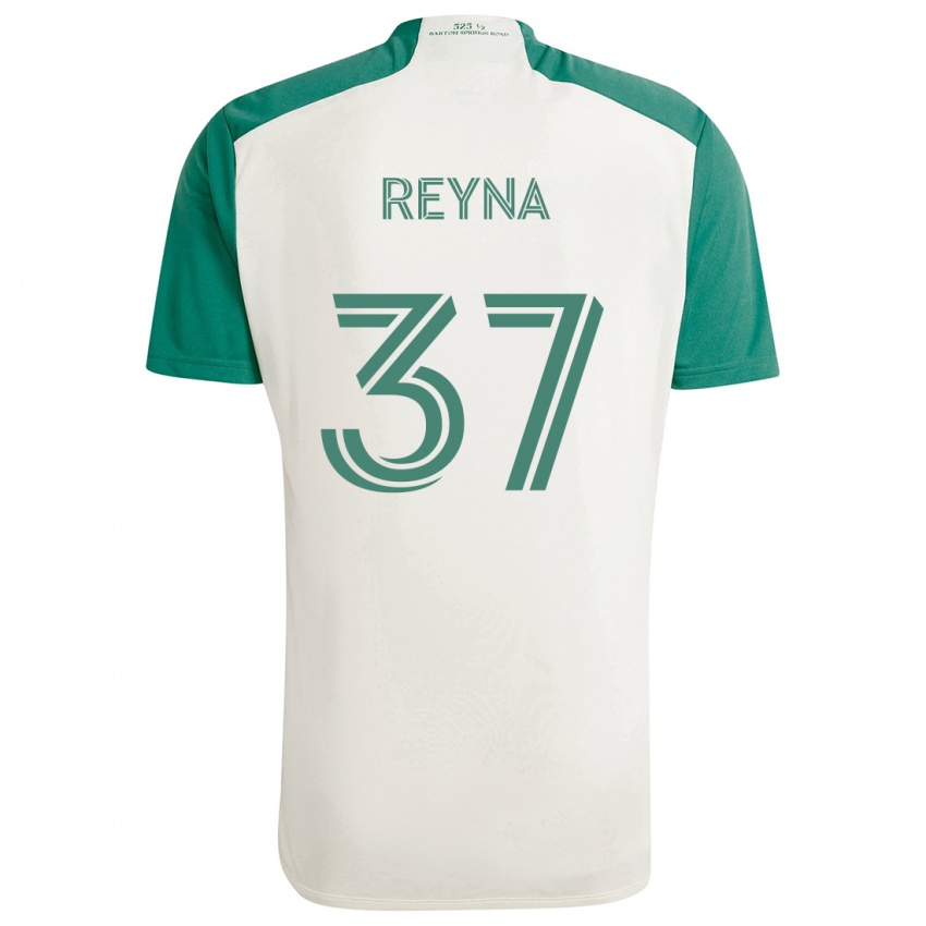 Niño Camiseta Joah Reyna #37 Colores Tostados Verde 2ª Equipación 2024/25 La Camisa Chile