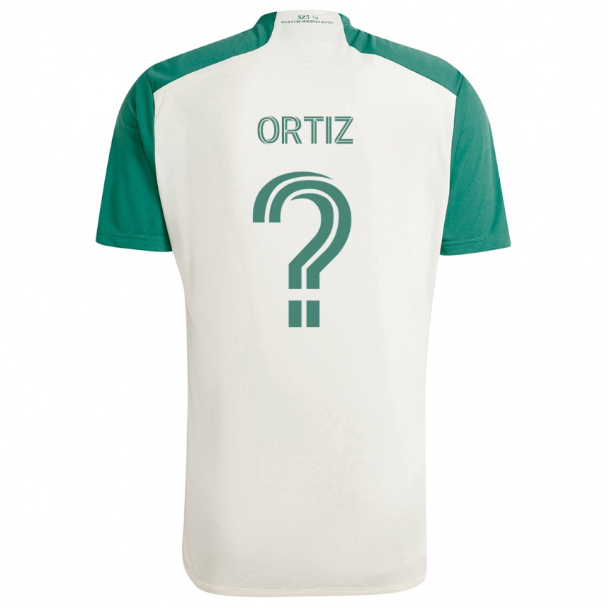 Niño Camiseta Viggo Ortiz #0 Colores Tostados Verde 2ª Equipación 2024/25 La Camisa Chile