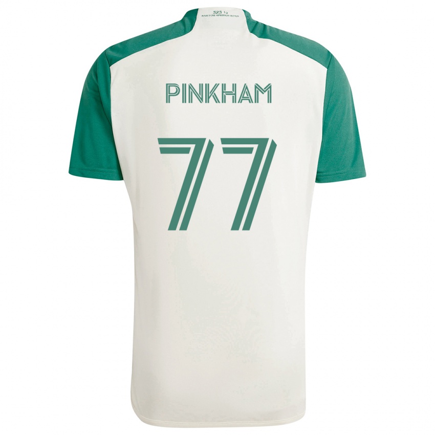 Niño Camiseta Chris Pinkham #77 Colores Tostados Verde 2ª Equipación 2024/25 La Camisa Chile