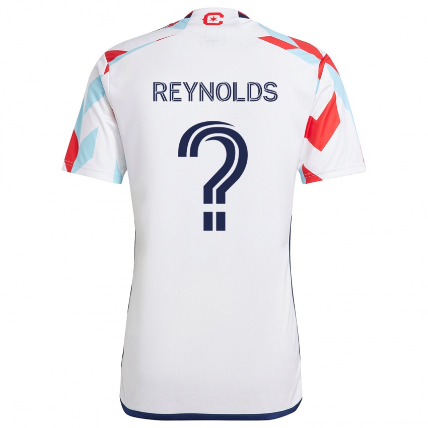 Niño Camiseta Justin Reynolds #0 Blanco Rojo Azul 2ª Equipación 2024/25 La Camisa Chile