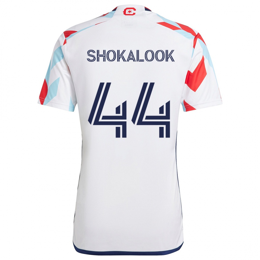 Niño Camiseta Jason Shokalook #44 Blanco Rojo Azul 2ª Equipación 2024/25 La Camisa Chile