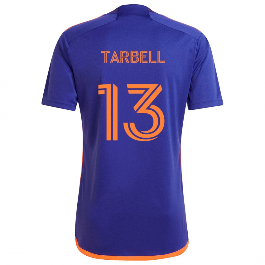 Niño Camiseta Andrew Tarbell #13 Púrpura Naranja 2ª Equipación 2024/25 La Camisa Chile