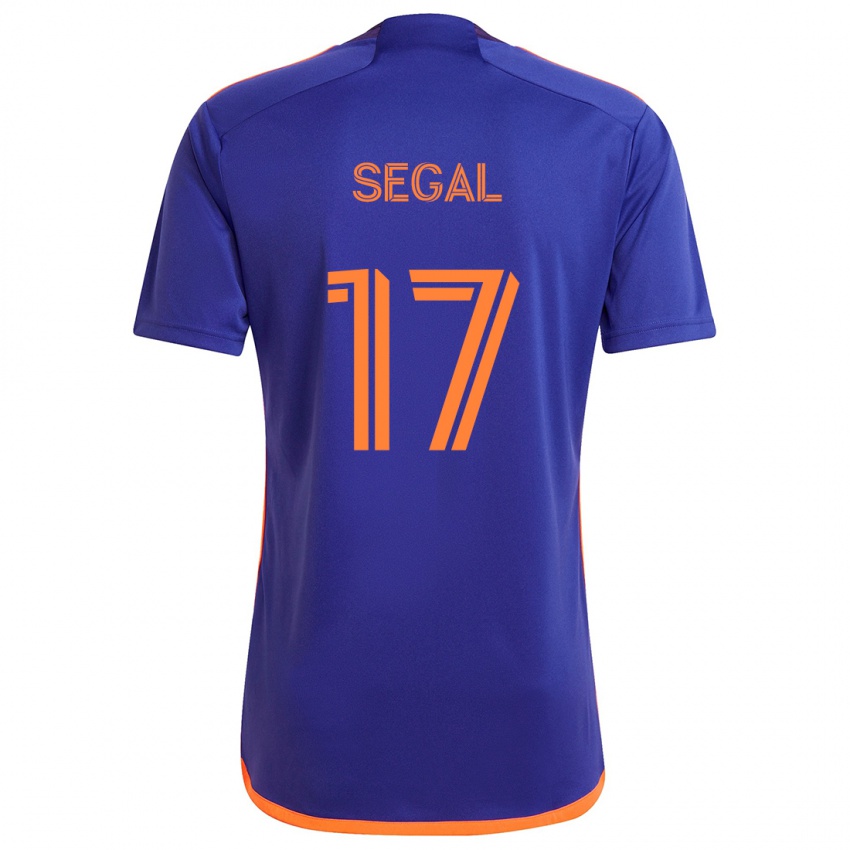 Niño Camiseta Gabriel Segal #17 Púrpura Naranja 2ª Equipación 2024/25 La Camisa Chile