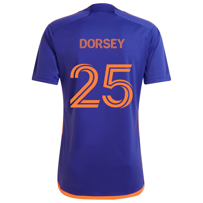 Niño Camiseta Griffin Dorsey #25 Púrpura Naranja 2ª Equipación 2024/25 La Camisa Chile