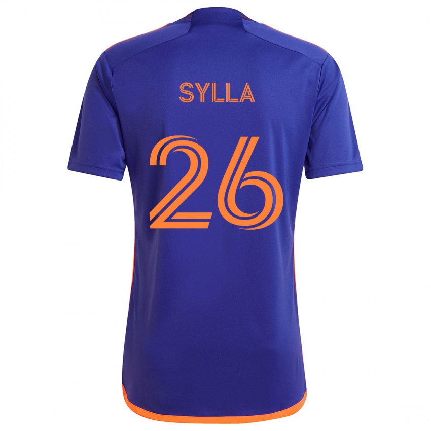 Niño Camiseta Ousmane Sylla #26 Púrpura Naranja 2ª Equipación 2024/25 La Camisa Chile