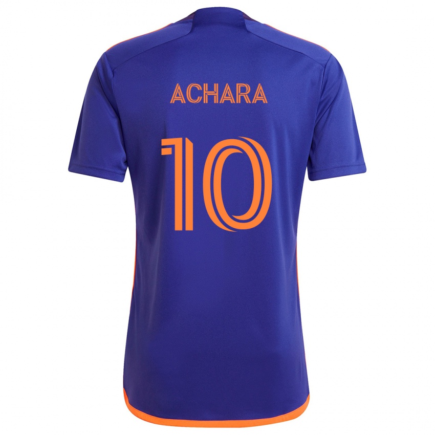 Niño Camiseta Ifunanyachi Achara #10 Púrpura Naranja 2ª Equipación 2024/25 La Camisa Chile