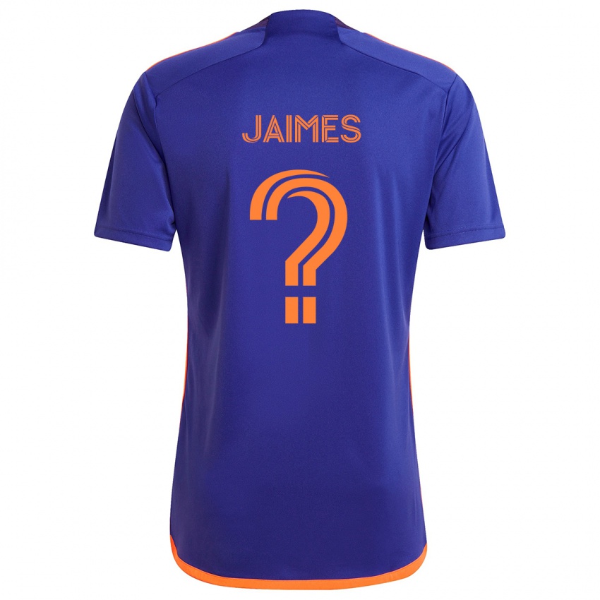 Niño Camiseta Angel Jaimes #0 Púrpura Naranja 2ª Equipación 2024/25 La Camisa Chile