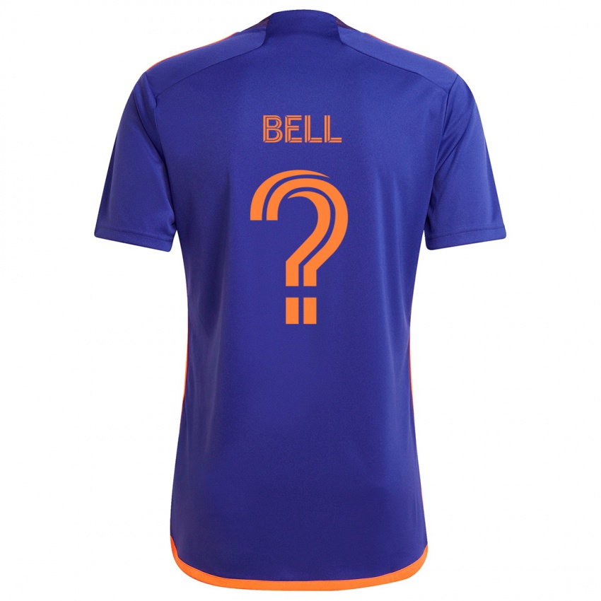 Niño Camiseta Jahmani Bell #0 Púrpura Naranja 2ª Equipación 2024/25 La Camisa Chile