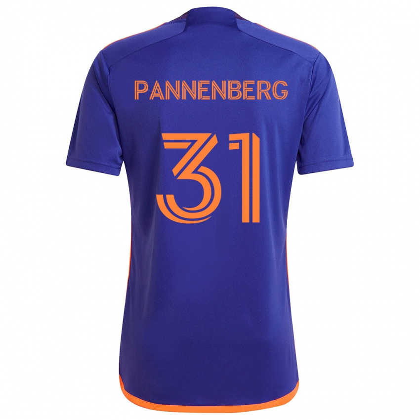 Niño Camiseta Andrew Pannenberg #31 Púrpura Naranja 2ª Equipación 2024/25 La Camisa Chile