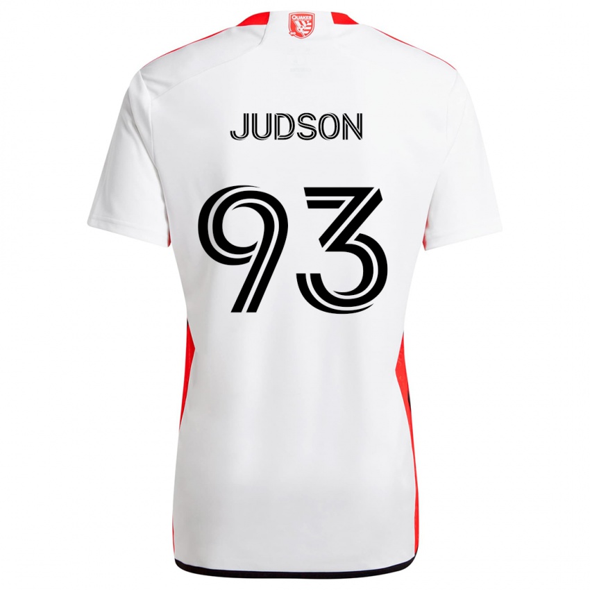 Niño Camiseta Judson #93 Blanco Rojo 2ª Equipación 2024/25 La Camisa Chile