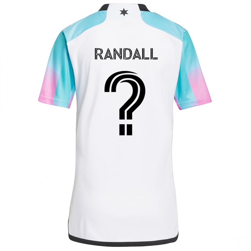 Niño Camiseta Alisa Randall #0 Blanco Azul Negro 2ª Equipación 2024/25 La Camisa Chile