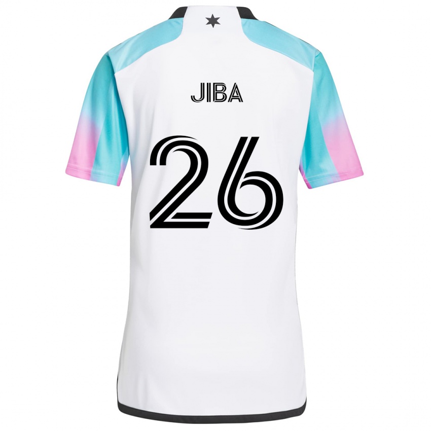 Niño Camiseta Ryen Jiba #26 Blanco Azul Negro 2ª Equipación 2024/25 La Camisa Chile