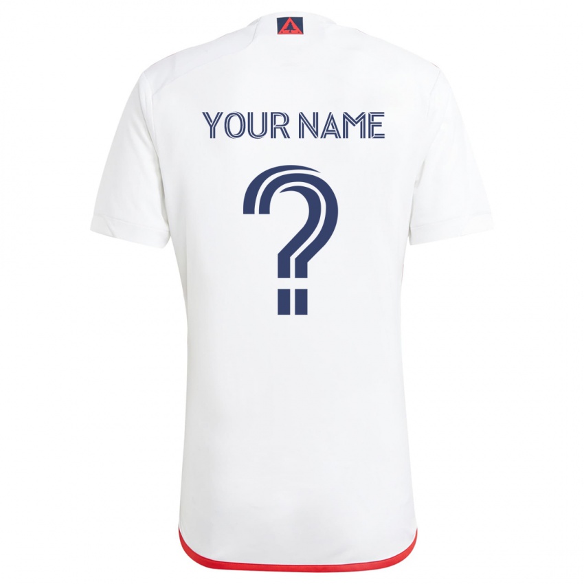 Niño Camiseta Ihren Namen #0 Blanco Rojo 2ª Equipación 2024/25 La Camisa Chile