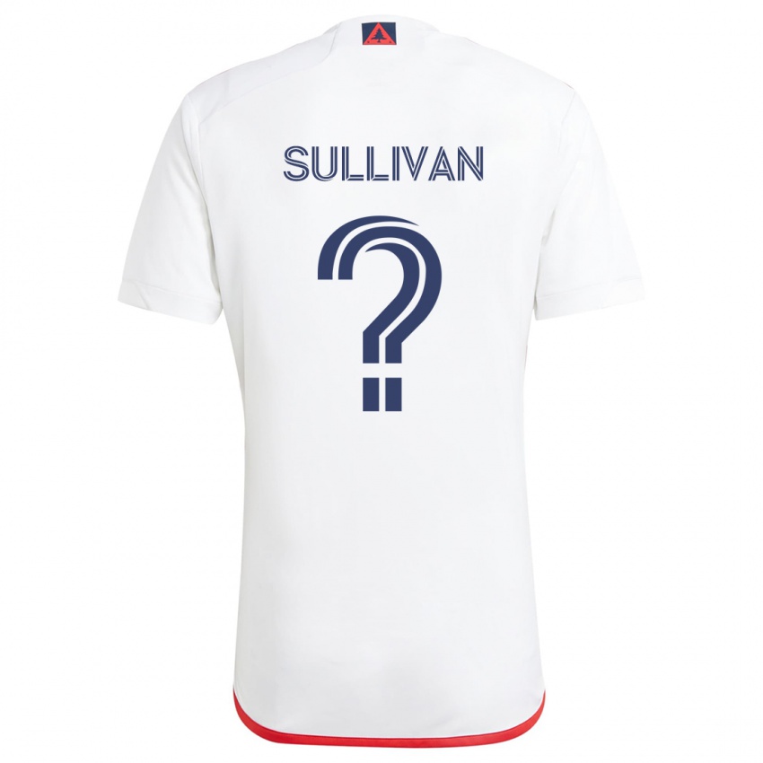 Niño Camiseta Mason Sullivan #0 Blanco Rojo 2ª Equipación 2024/25 La Camisa Chile