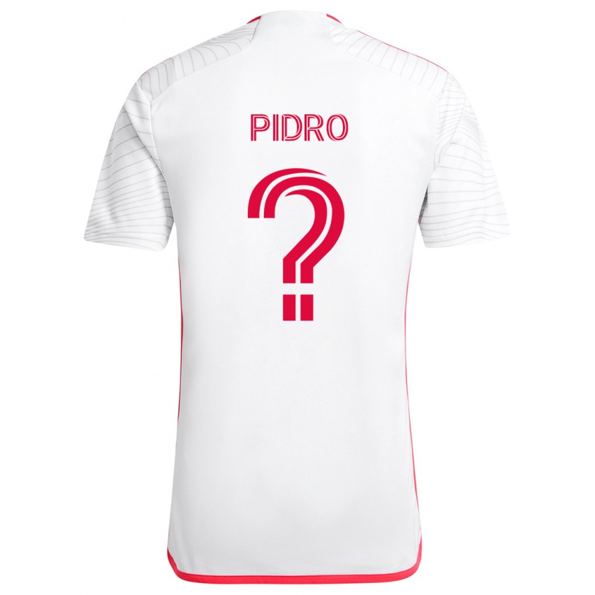 Niño Camiseta Selmir Pidro #0 Blanco Rojo 2ª Equipación 2024/25 La Camisa Chile