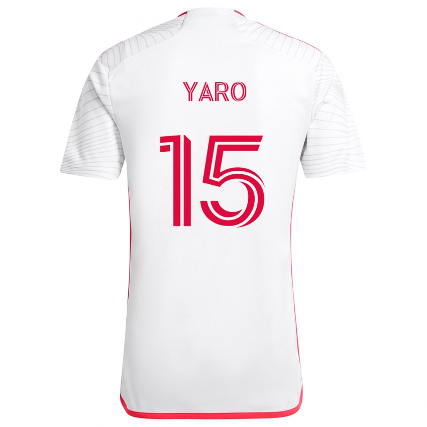 Niño Camiseta Joshua Yaro #15 Blanco Rojo 2ª Equipación 2024/25 La Camisa Chile