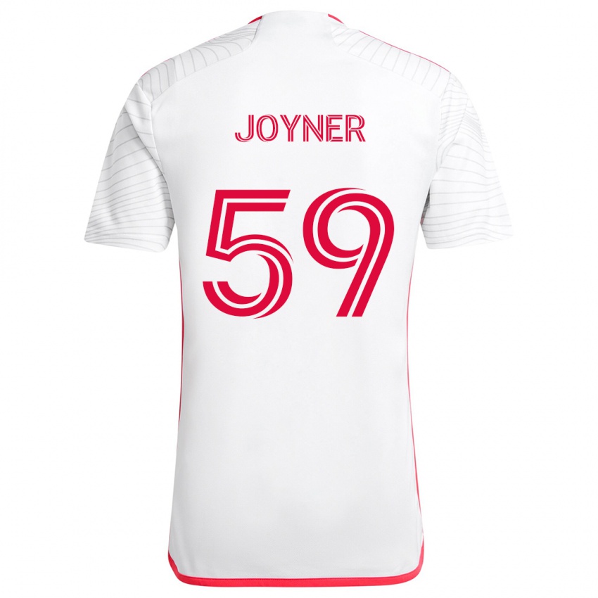 Niño Camiseta Mykhi Joyner #59 Blanco Rojo 2ª Equipación 2024/25 La Camisa Chile