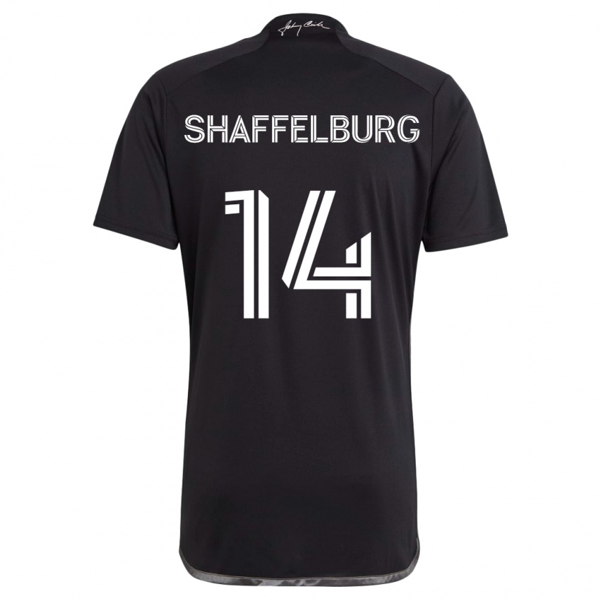 Niño Camiseta Jacob Shaffelburg #14 Negro 2ª Equipación 2024/25 La Camisa Chile