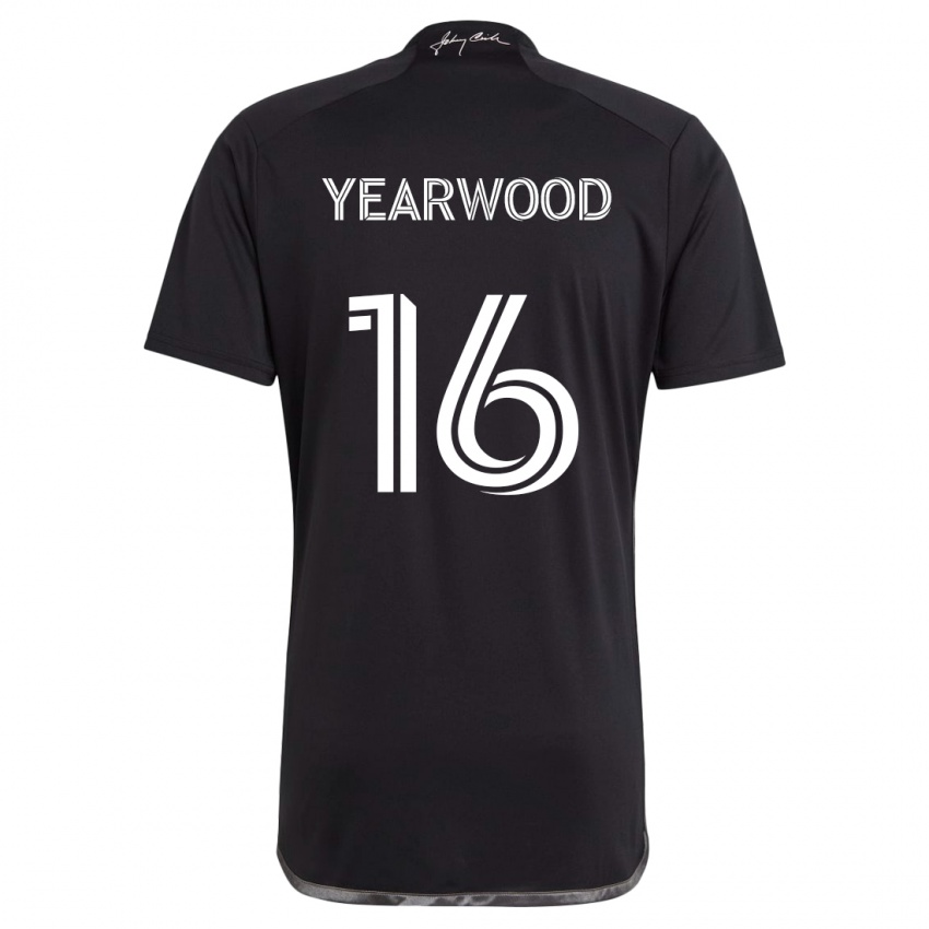 Niño Camiseta Dru Yearwood #16 Negro 2ª Equipación 2024/25 La Camisa Chile