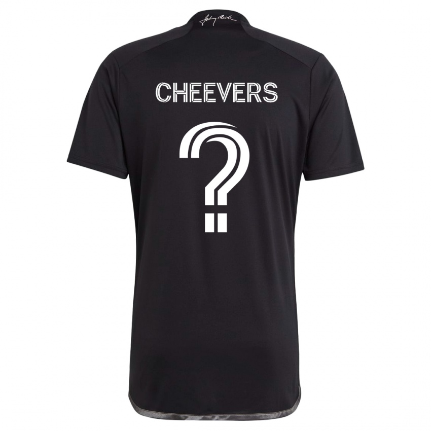 Niño Camiseta Scott Cheevers #0 Negro 2ª Equipación 2024/25 La Camisa Chile