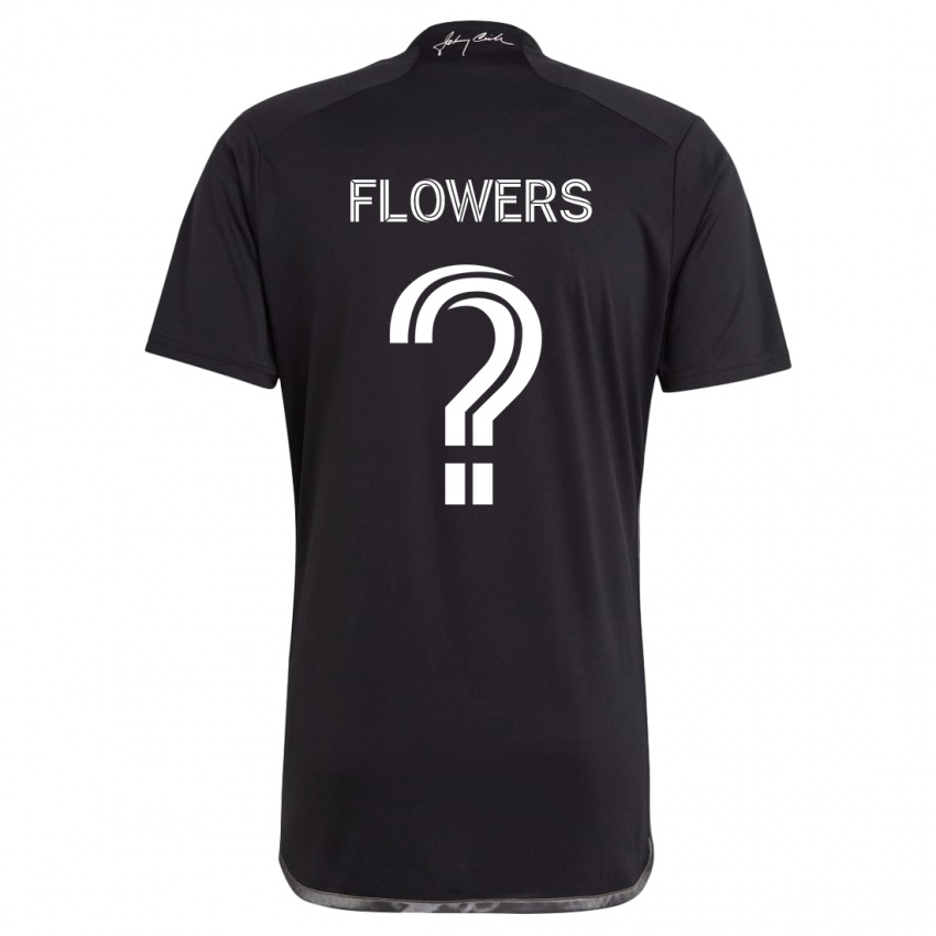 Niño Camiseta Ashton Flowers #0 Negro 2ª Equipación 2024/25 La Camisa Chile