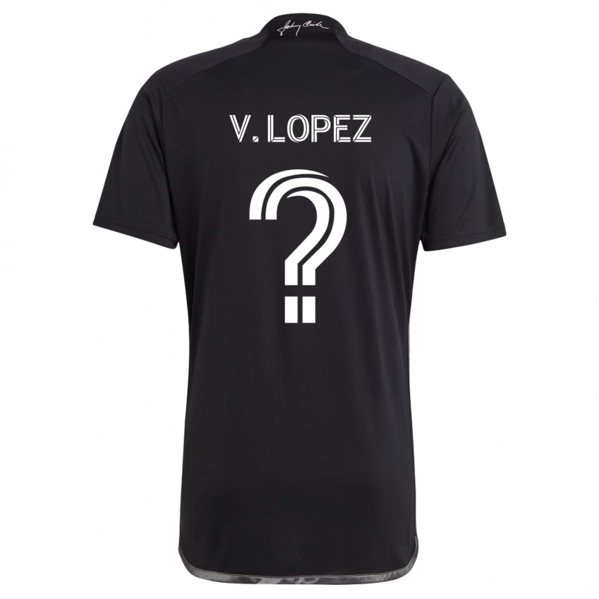 Niño Camiseta Alejandro Velazquez-Lopez #0 Negro 2ª Equipación 2024/25 La Camisa Chile