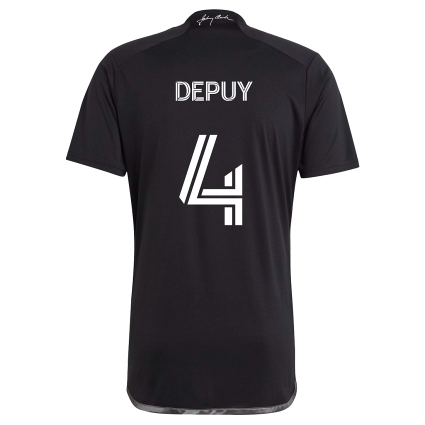 Niño Camiseta Nick Depuy #4 Negro 2ª Equipación 2024/25 La Camisa Chile