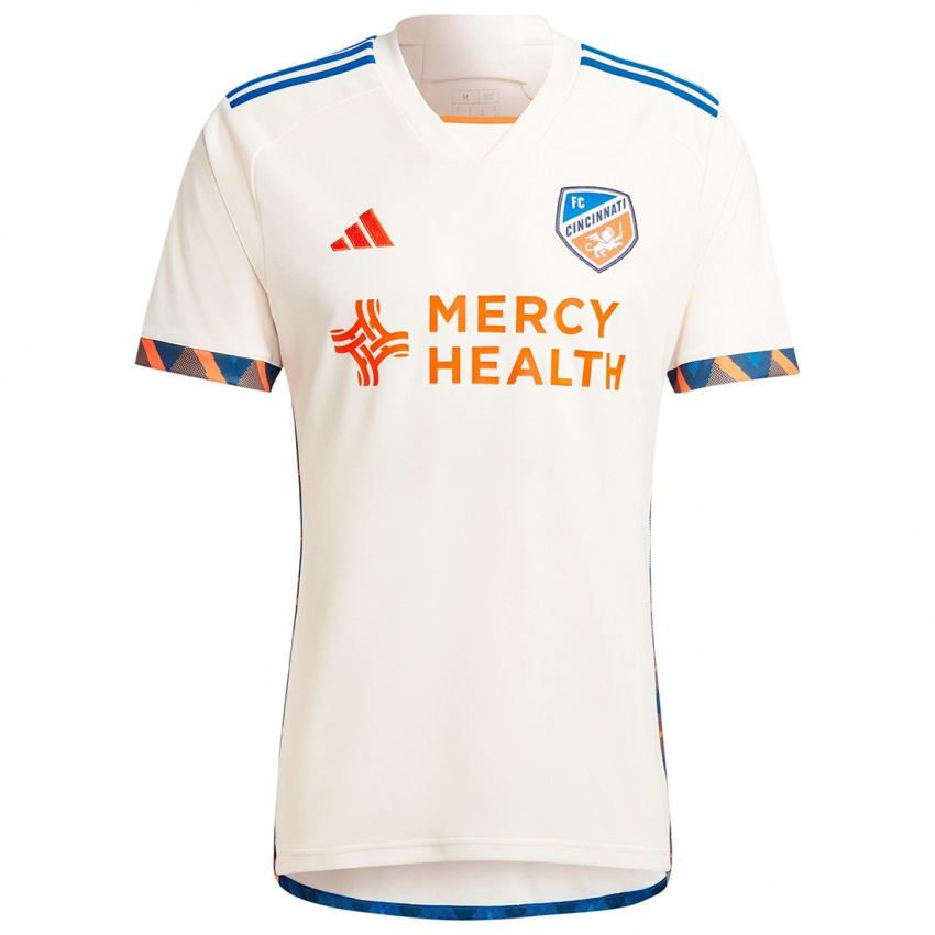 Niño Camiseta Kevin Kelsy #19 Blanco Naranja 2ª Equipación 2024/25 La Camisa Chile