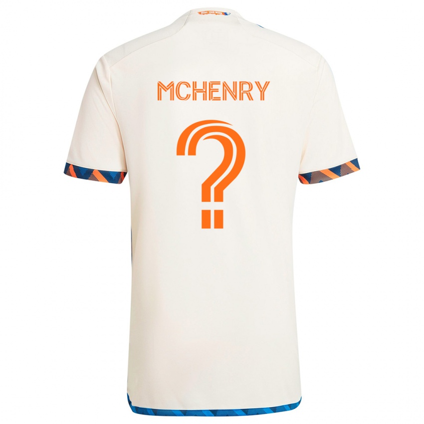 Niño Camiseta Nicholas Mchenry #0 Blanco Naranja 2ª Equipación 2024/25 La Camisa Chile