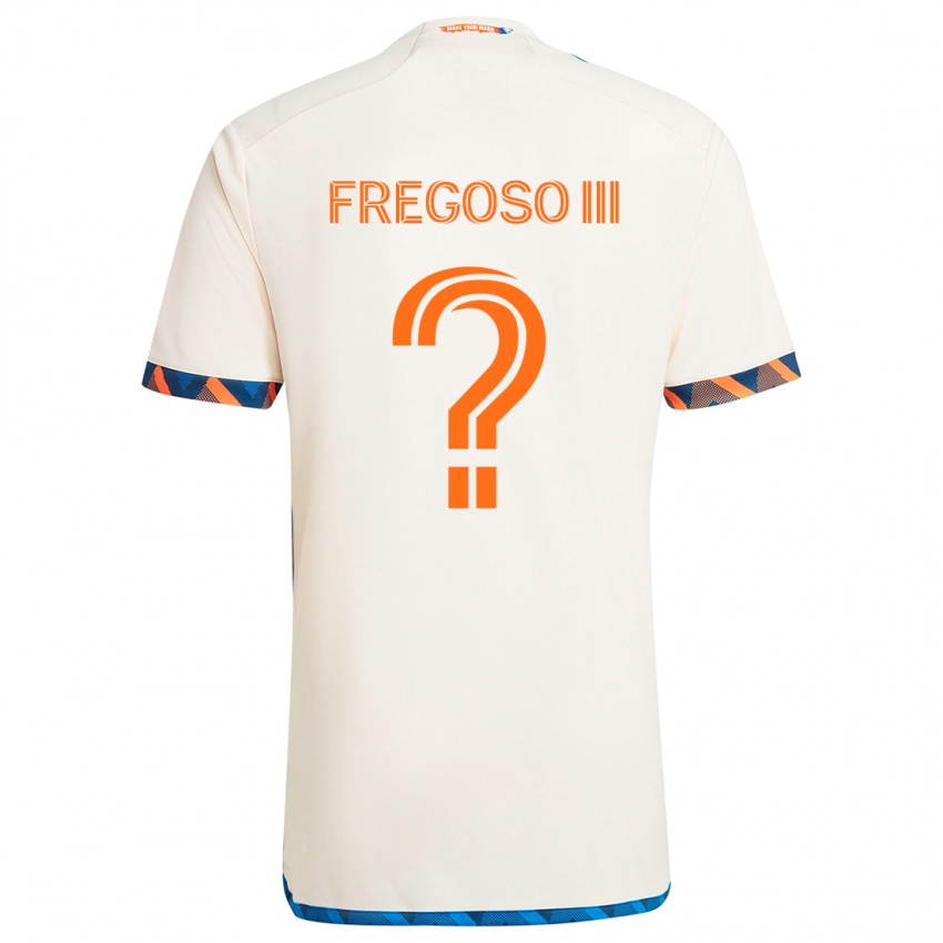 Niño Camiseta Arturo Fregoso Iii #0 Blanco Naranja 2ª Equipación 2024/25 La Camisa Chile