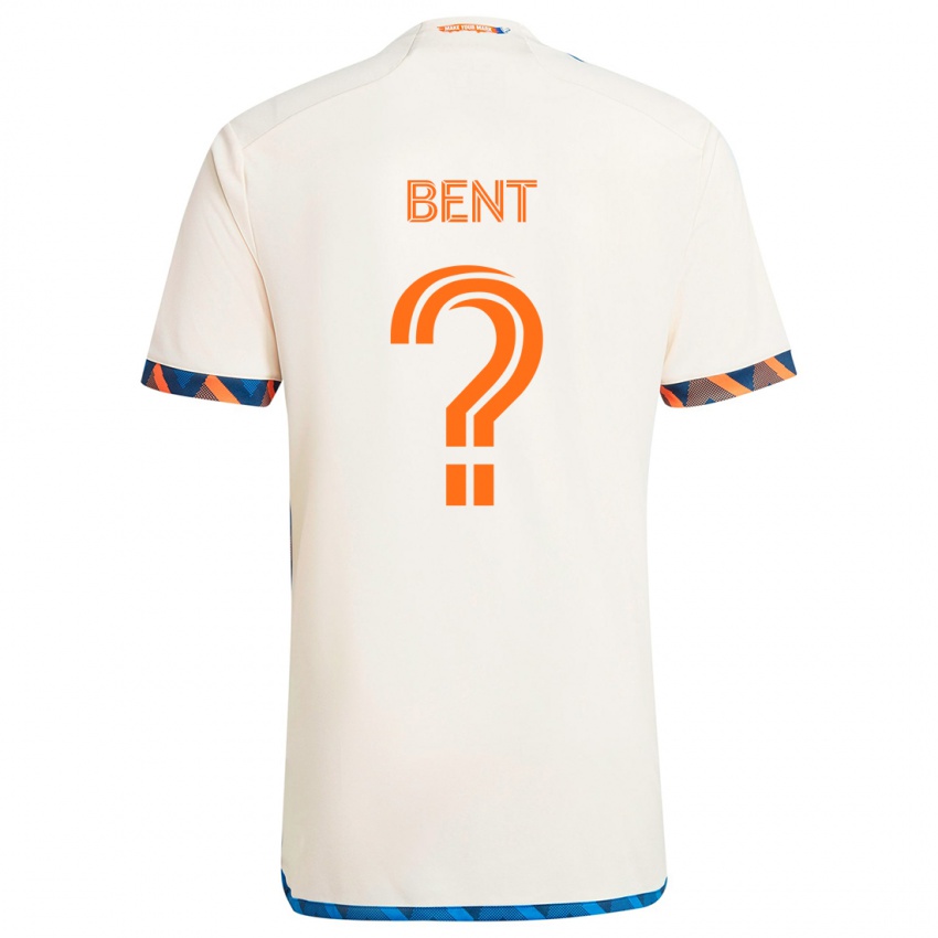 Niño Camiseta Brandon Bent #0 Blanco Naranja 2ª Equipación 2024/25 La Camisa Chile