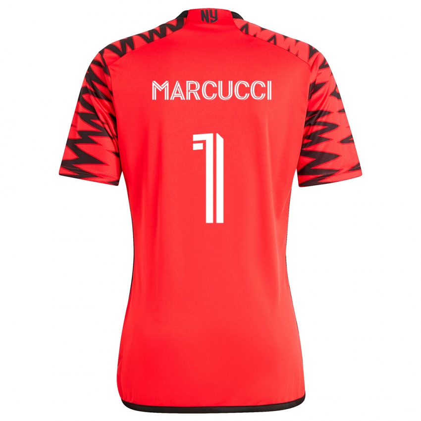 Niño Camiseta Aj Marcucci #1 Rojo Negro Blanco 2ª Equipación 2024/25 La Camisa Chile