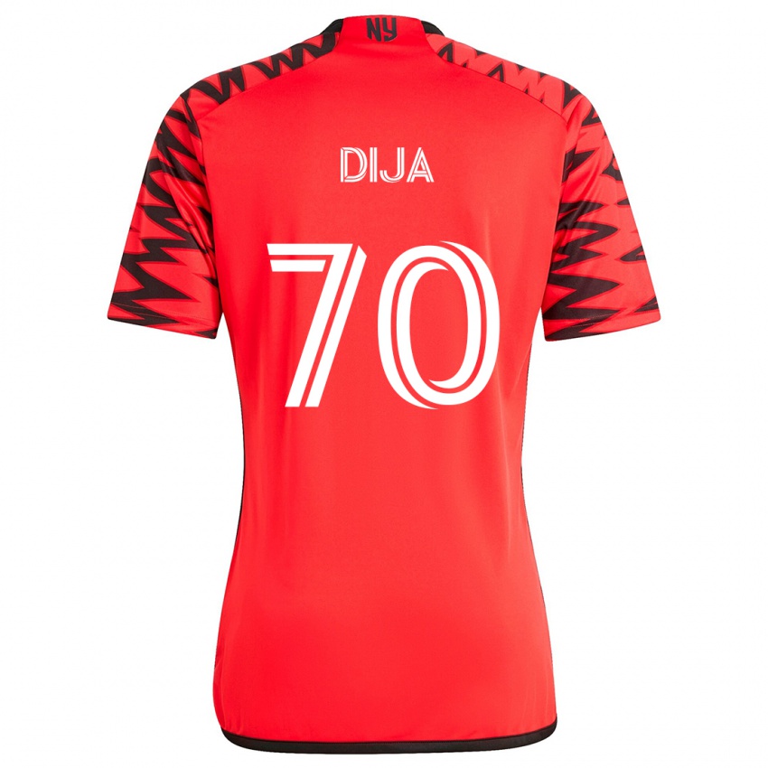 Niño Camiseta Dija #70 Rojo Negro Blanco 2ª Equipación 2024/25 La Camisa Chile