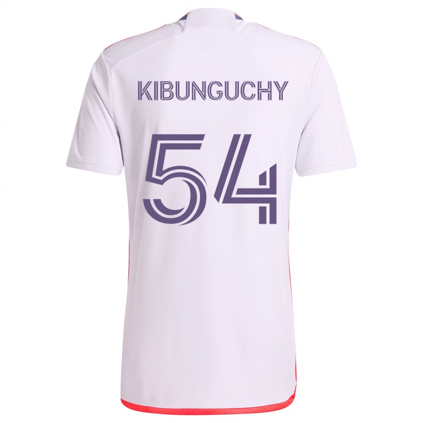 Niño Camiseta Nabi Kibunguchy #54 Blanco Rojo Púrpura 2ª Equipación 2024/25 La Camisa Chile