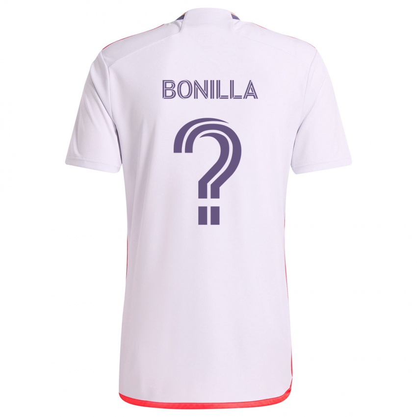 Niño Camiseta Jarell Bonilla #0 Blanco Rojo Púrpura 2ª Equipación 2024/25 La Camisa Chile