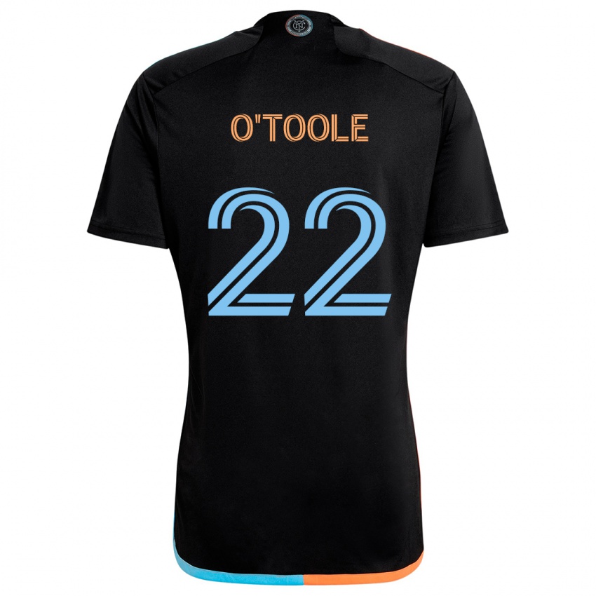 Niño Camiseta Kevin O'toole #22 Negro Naranja Azul 2ª Equipación 2024/25 La Camisa Chile