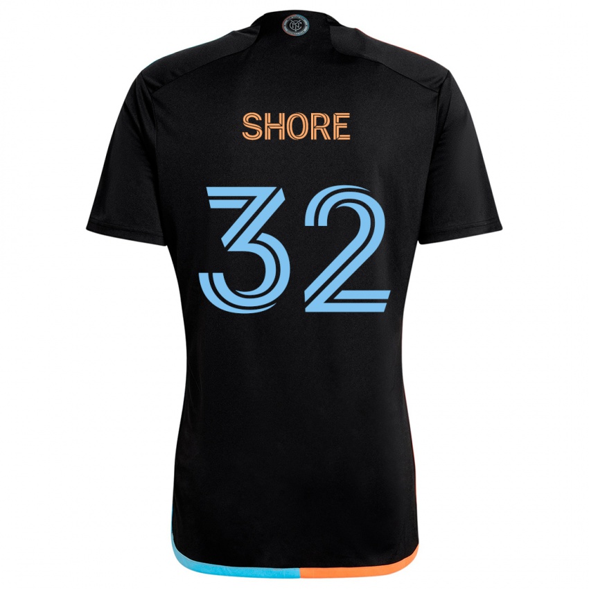 Niño Camiseta Jonathan Shore #32 Negro Naranja Azul 2ª Equipación 2024/25 La Camisa Chile