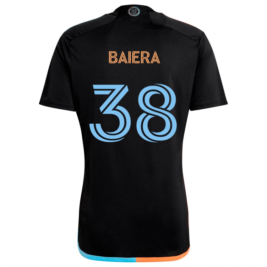 Niño Camiseta Drew Baiera #38 Negro Naranja Azul 2ª Equipación 2024/25 La Camisa Chile