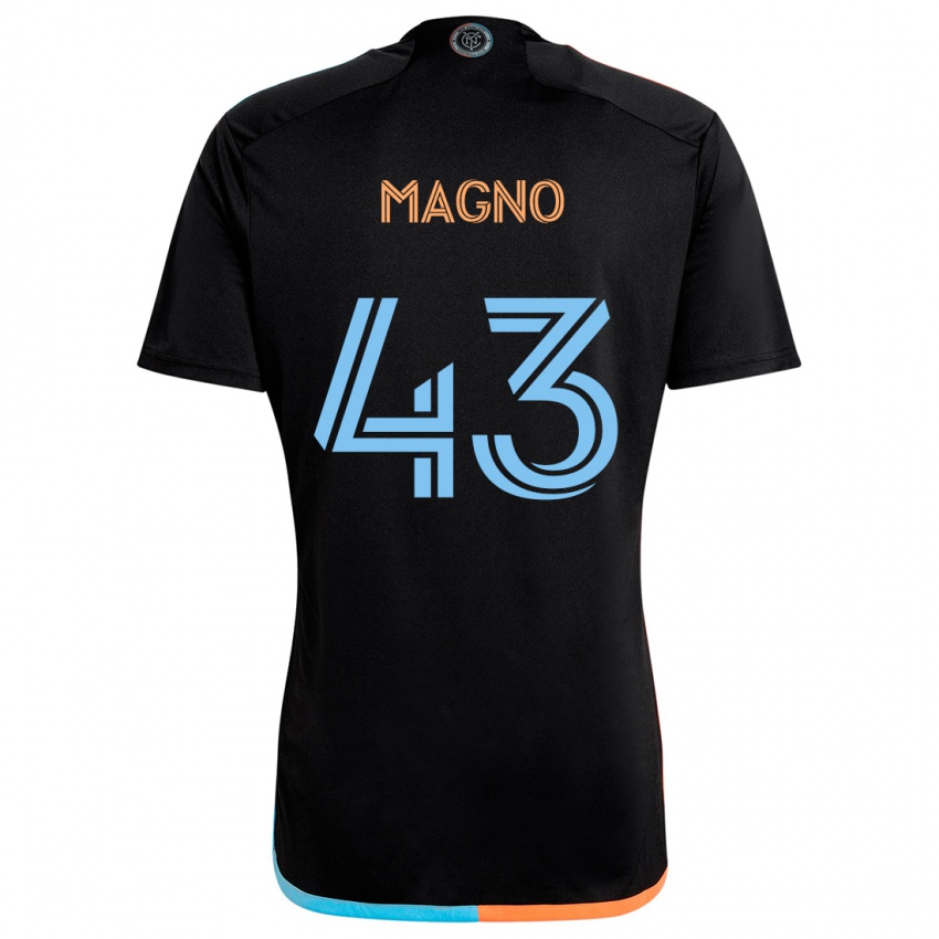 Niño Camiseta Talles Magno #43 Negro Naranja Azul 2ª Equipación 2024/25 La Camisa Chile