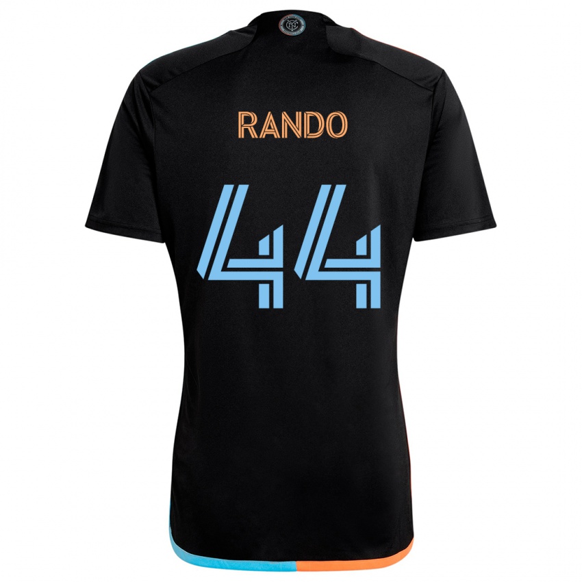 Niño Camiseta Alex Rando #44 Negro Naranja Azul 2ª Equipación 2024/25 La Camisa Chile