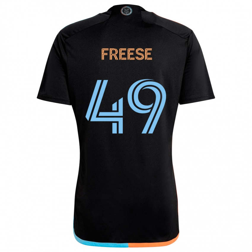 Niño Camiseta Matt Freese #49 Negro Naranja Azul 2ª Equipación 2024/25 La Camisa Chile