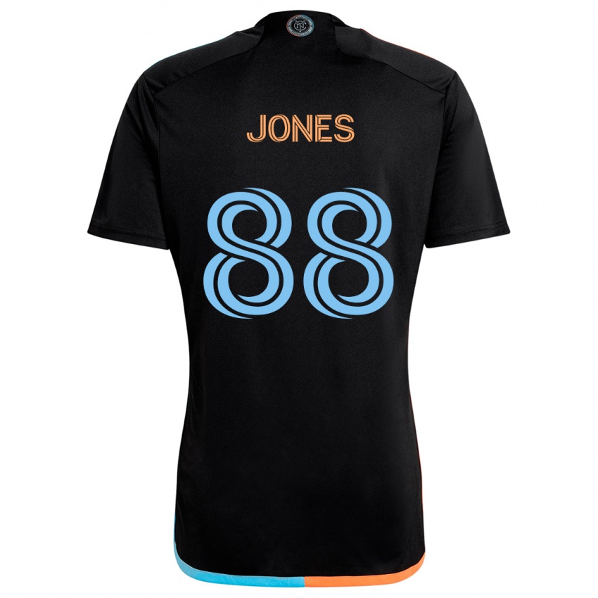 Niño Camiseta Malachi Jones #88 Negro Naranja Azul 2ª Equipación 2024/25 La Camisa Chile