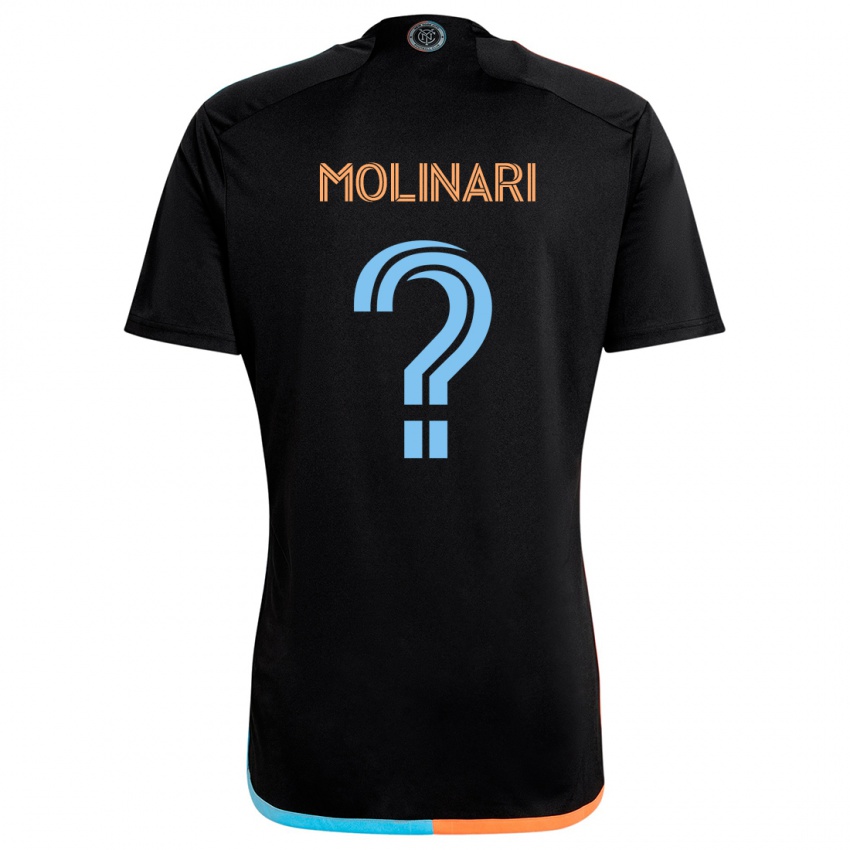 Niño Camiseta Peter Molinari #0 Negro Naranja Azul 2ª Equipación 2024/25 La Camisa Chile